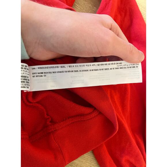 Disney Parks Walt Disney World Minnie Mouse Balloon Sleeve Sweatshirt Size M Red - Picture 6 of 8